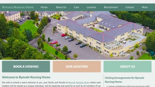 Ryevale Nursing Home website screenshot